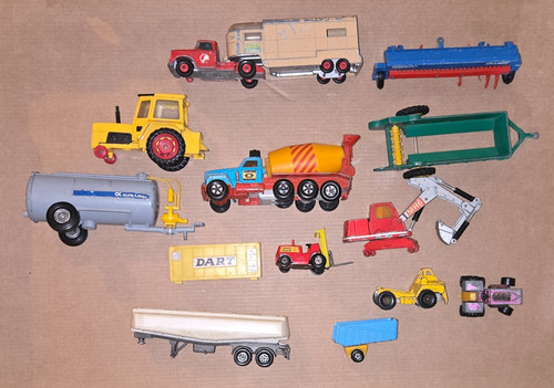 Vintage lot tractor - vintage,