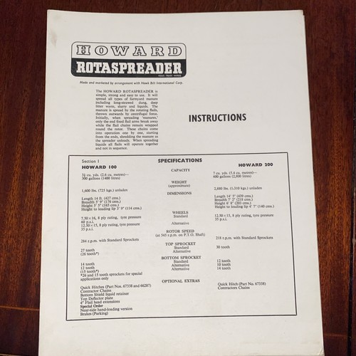 Howard rotaspreader 100 - howard,